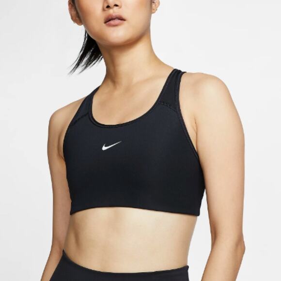 Bundle of 2 Nike Dri-FIT Swoosh Medium Support Sports Bra Black Size M - Picture 2 of 7
